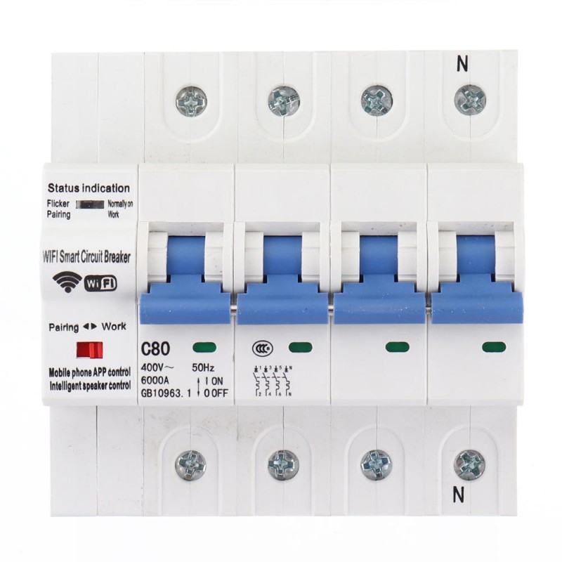 Moeshouse 4P 100A WiFi - Smart Circuit Breaker