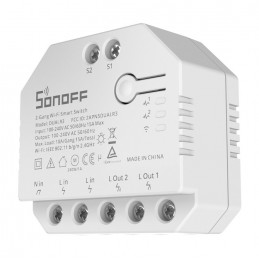 Sonoff Dual R3 double switch with consumption measurement