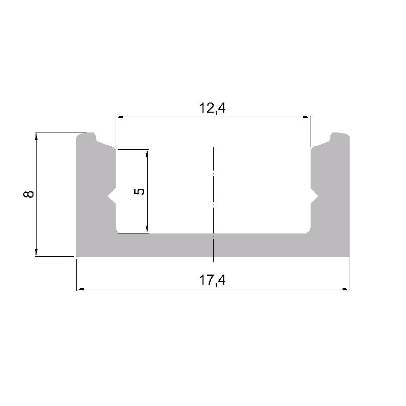 Aluminum profile for LED standard