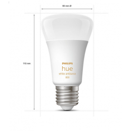 Philips Hue White and color ambiance LED bulb E27 6,5W 2-set