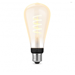 Philips HUE LED White Ambiance Filament bulb E27 ST72 7W