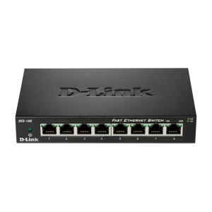 D-Link DES-108 kovový 8-port 10/100