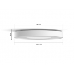 Philips HUE LED White and color Ambiance Infuse L stropní svítidlo 52,5W