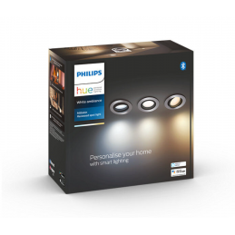 Philips HUE LED White Ambiance Milliskin zapuštěné bodové svítidlo 3-set GU10 3x5W