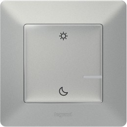 Legrand Valena Life With Netatmo bezdrátový ovladač scénářů den/noc hliník